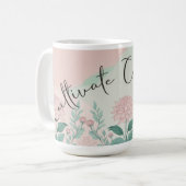 Het thema vertrouwen cultiveren koffiemok (Voorkant links)