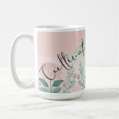 Het thema vertrouwen cultiveren koffiemok (Links)