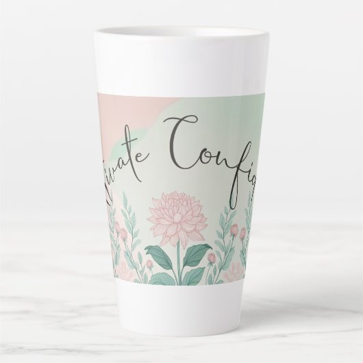 Het thema vertrouwen cultiveren latte mok (Voorkant)