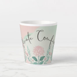 Het thema vertrouwen cultiveren latte mok
