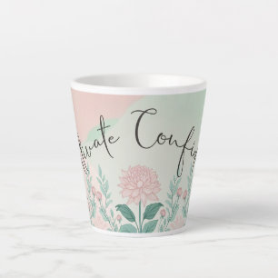 Het thema vertrouwen cultiveren latte mok