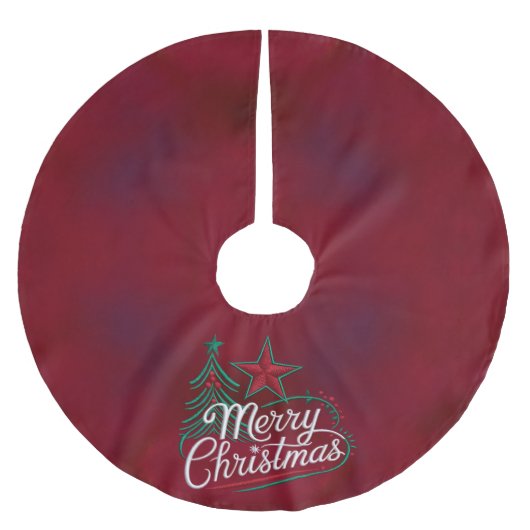 Het thema vrolijke kerst kerstboom rok (Voorkant)