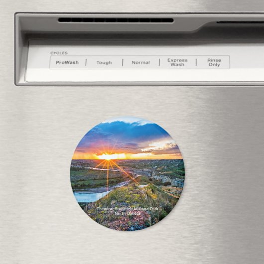 Het Theodore Roosevelt Park in North Dakota Magneet (Insitu (Vaatwasser))