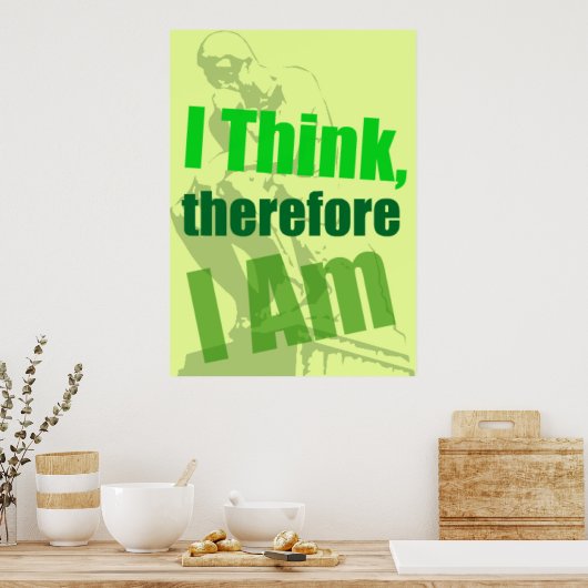 Het Thinker Poster (Keuken)