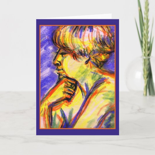 Het Thinker Wenskaart Kaart (Voorkant)