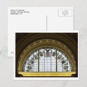 Het Thomas Jefferson gebouw van het Congres Briefkaart (Voorkant / Achterkant)