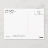 Het Thomas Jefferson gebouw van het Congres Briefkaart (Achterkant)