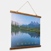 Het Three Sisters berglandschap bij zonsopgang Hangend Wandkleed (Gebogen)