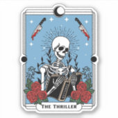 Het Thriller Boek, Kindle, Waterfles Sticker (Voorkant)