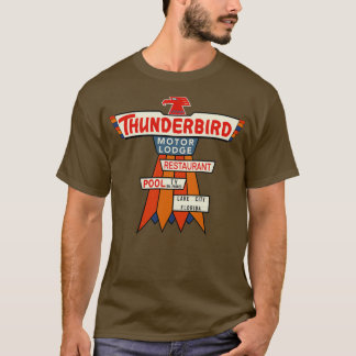 Het  Thunderbird Motel-teken T-shirt