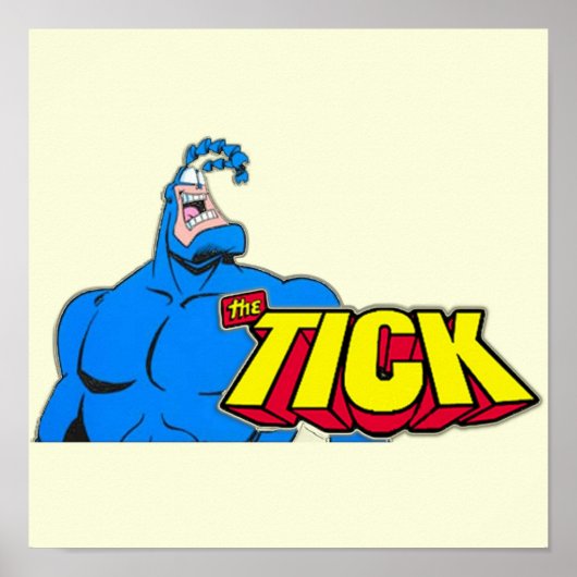 Het Tick Man in Blue Suits Poster (Voorkant)