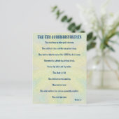 Het Tien Geboden Pastel Floral Briefkaart (Staand voorkant)