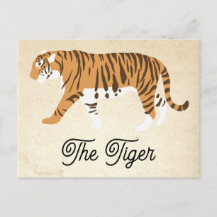 Het Tiger Color Block Feestdagenkaart