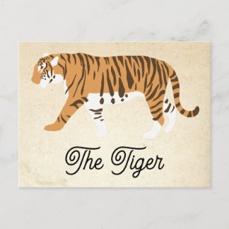 Het Tiger Color Block Feestdagenkaart