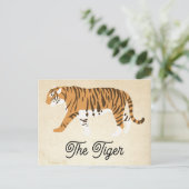Het Tiger Color Block Feestdagenkaart (Staand voorkant)