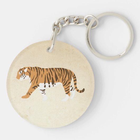 Het Tiger Color Block Sleutelhanger (Achterkant)