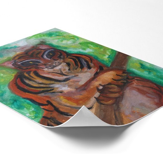 HET TIGER POSTER VAN PAULA REILLY. (Hoek)