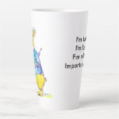 Het tijdmanagementplan van White Rabbit Latte Mok (Voorkant)