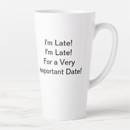 Het tijdmanagementplan van White Rabbit Latte Mok