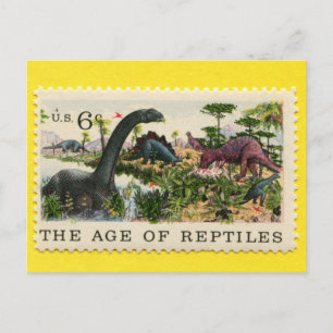 Het tijdperk van de reptielen 1970 briefkaart
