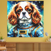 Het tijdperk van de Steel-Cavalier King Charles Sp Canvas Afdruk (Insitu (Woonkamer))