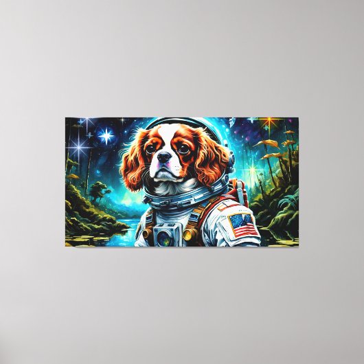 Het tijdperk van de Steel-Cavalier King Charles Sp Canvas Afdruk (Voorkant)
