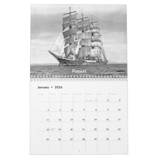 Het tijdperk van de zee kalender (Jan 2026)