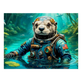 HET TIJDPERK VAN STAAL-ZEE OTTER PERFECT POSTER