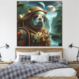 HET TIJDPERK VAN STEEL-BULL DOG CANVAS AFDRUK