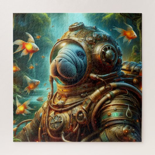 HET TIJDPERK VAN STEEL-MANATEE 2 LEGPUZZEL (Verticaal)