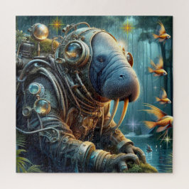 HET TIJDPERK VAN STEEL-MANATEE 3 LEGPUZZEL