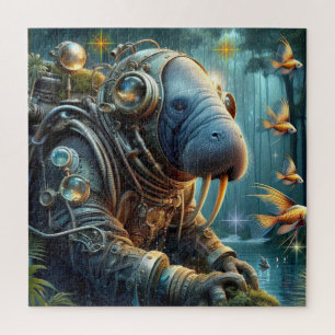 HET TIJDPERK VAN STEEL-MANATEE 3 LEGPUZZEL