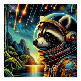 HET TIJDPERK VAN STEEL-NORTHERN RACCOON 3 PERFECT POSTER