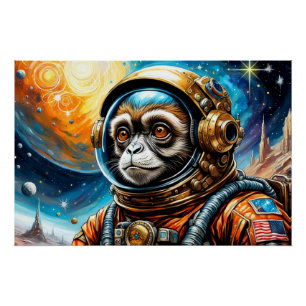 HET TIJDPERK VAN STEEL-TAMARIN MONKEY PERFECT POSTER