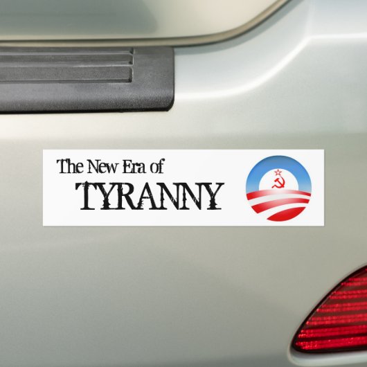 Het tijdperk van Tyranny Bumpersticker (Op auto)