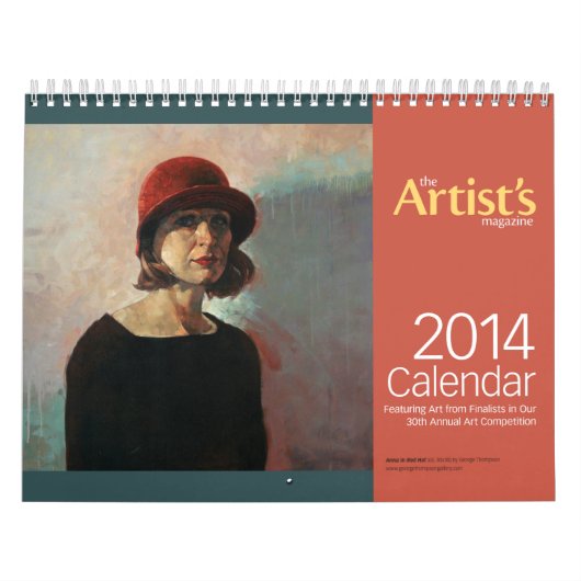 Het tijdschrift 2014 van de kunstenaar kalender (Hoes)