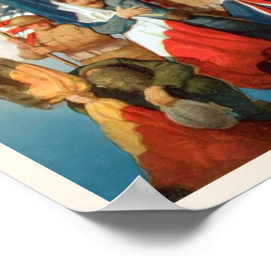 Het Tijdschrift van het Rode Kruis kenmerkt soldat Poster (Hoek)