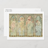 het tijdstip van de dag briefkaart (Voorkant / Achterkant)