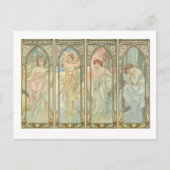 het tijdstip van de dag briefkaart (Voorkant)