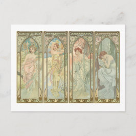 het tijdstip van de dag briefkaart