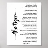 Het tijgergedicht van William Blake Poster (Voorkant)
