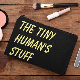 Het Tiny Human's Stuff Zwart & Geel Script Etui