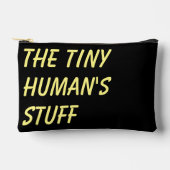 Het Tiny Human's Stuff Zwart & Geel Script Etui (Voorkant)
