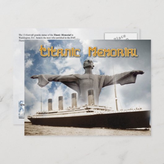 Het Titanic Memorial in Washington, DC Briefkaart (Voorkant / Achterkant)