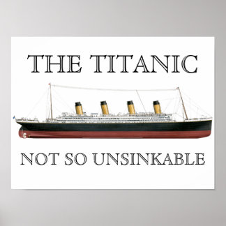 Het Titanic Semi-Gloss-Poster Poster