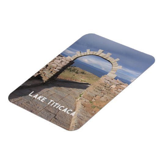 Het Titicacameer, Peru Souvenir Magneet (Linkerzijde)