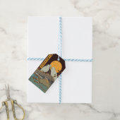 Het tjilpen van kleine vogels cadeaulabel (Met Touw)