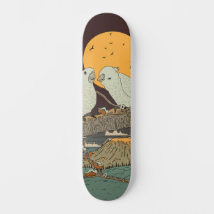 Het tjilpen van kleine vogels persoonlijk skateboard
