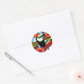 Het Toecan Ronde Sticker (Envelop)