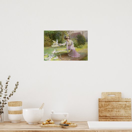 Het toedienen van de doven poster (Keuken)